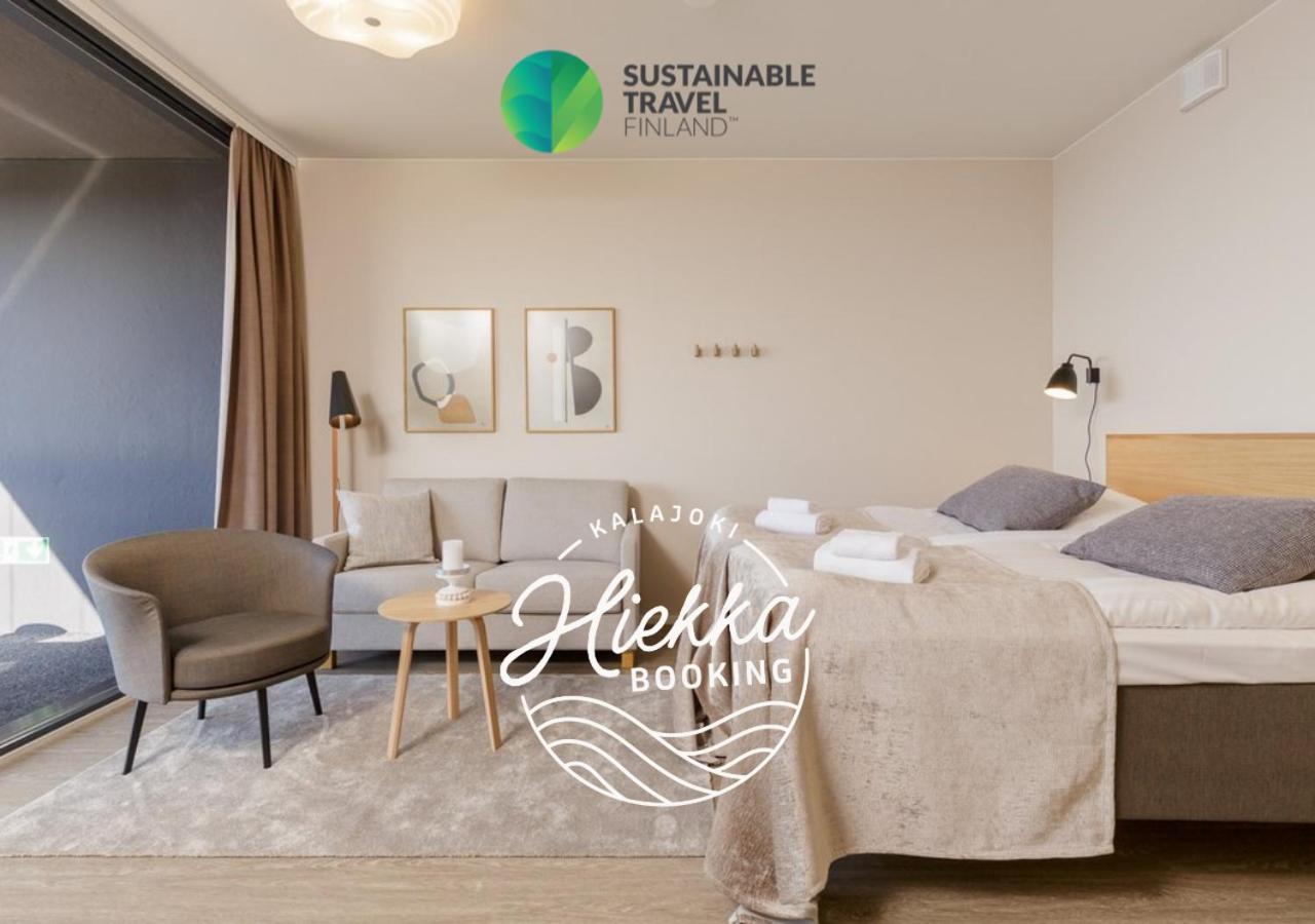 Marina Chalets Studios By Hiekka Booking - Sisaeltaeae Liinavaatteet Ja Loppusiivouksen Kalajoki Exterior foto